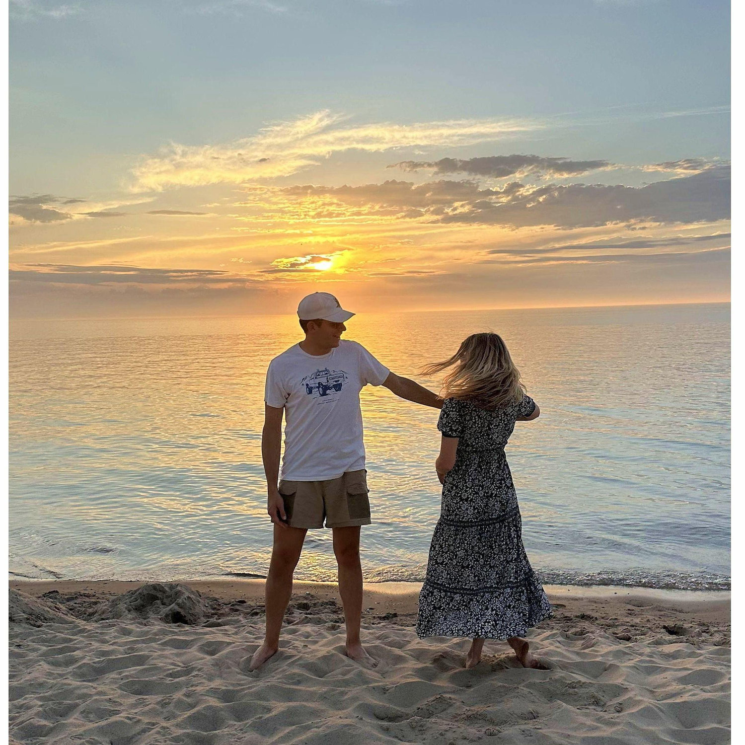 Exchanging lots of "i love you's" and dancing in the sunset!