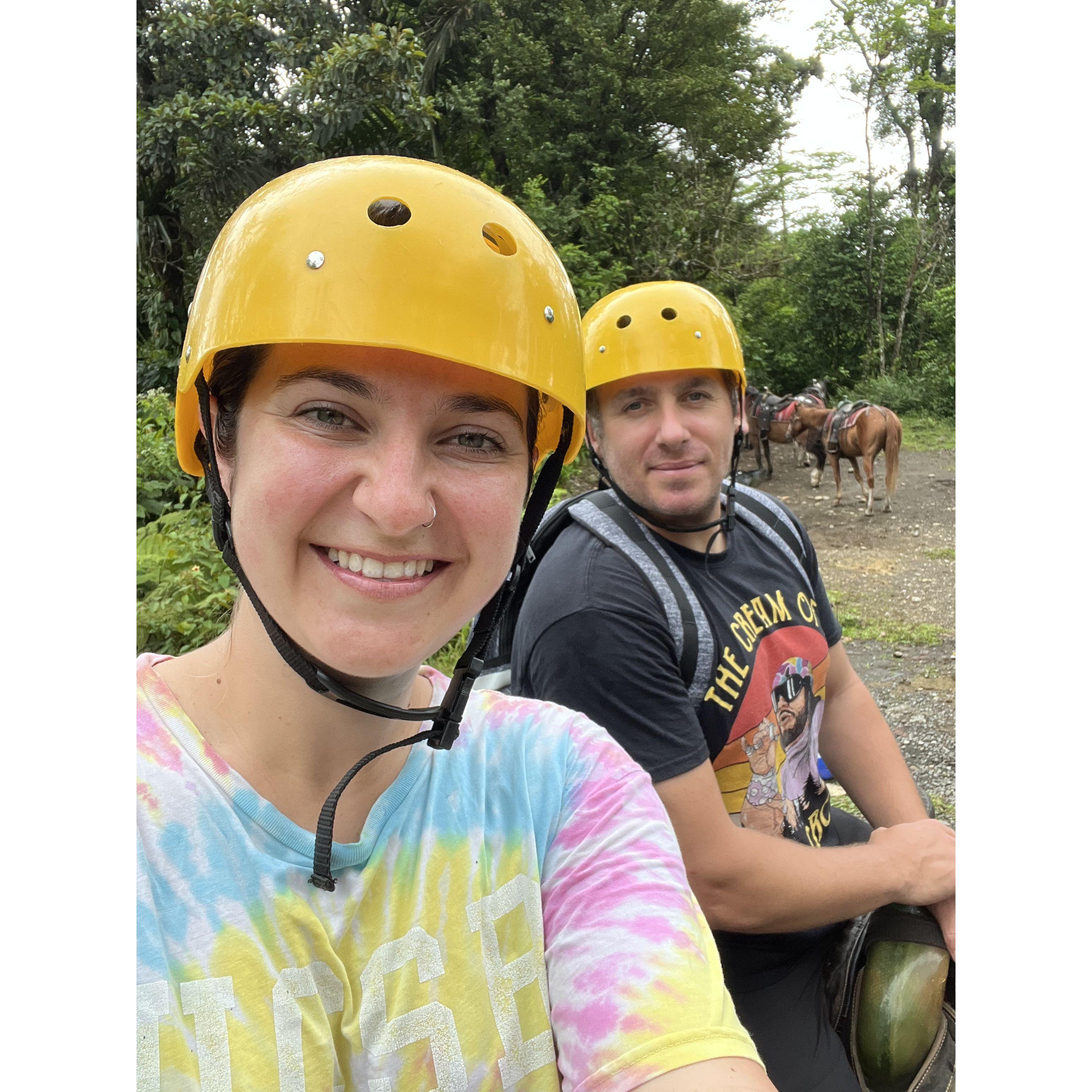 Got to ride horses and explore waterfalls in Arenal