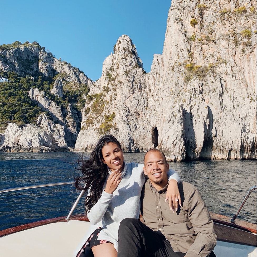 exploring the coast of capri after the proposal