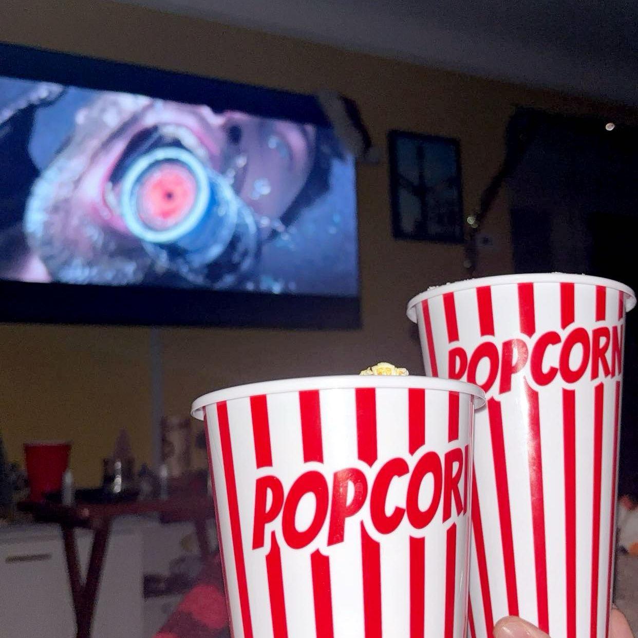 At-home movie nights.