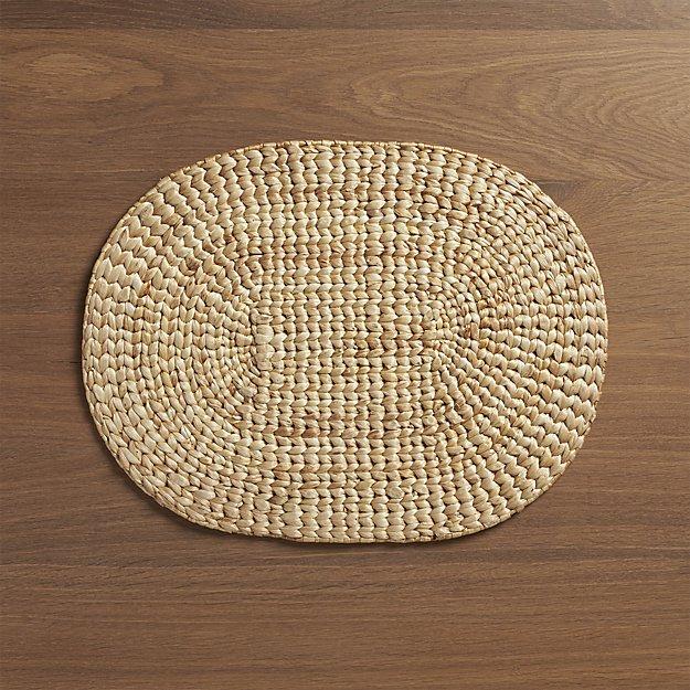 Water Hyacinth Oval Placemat