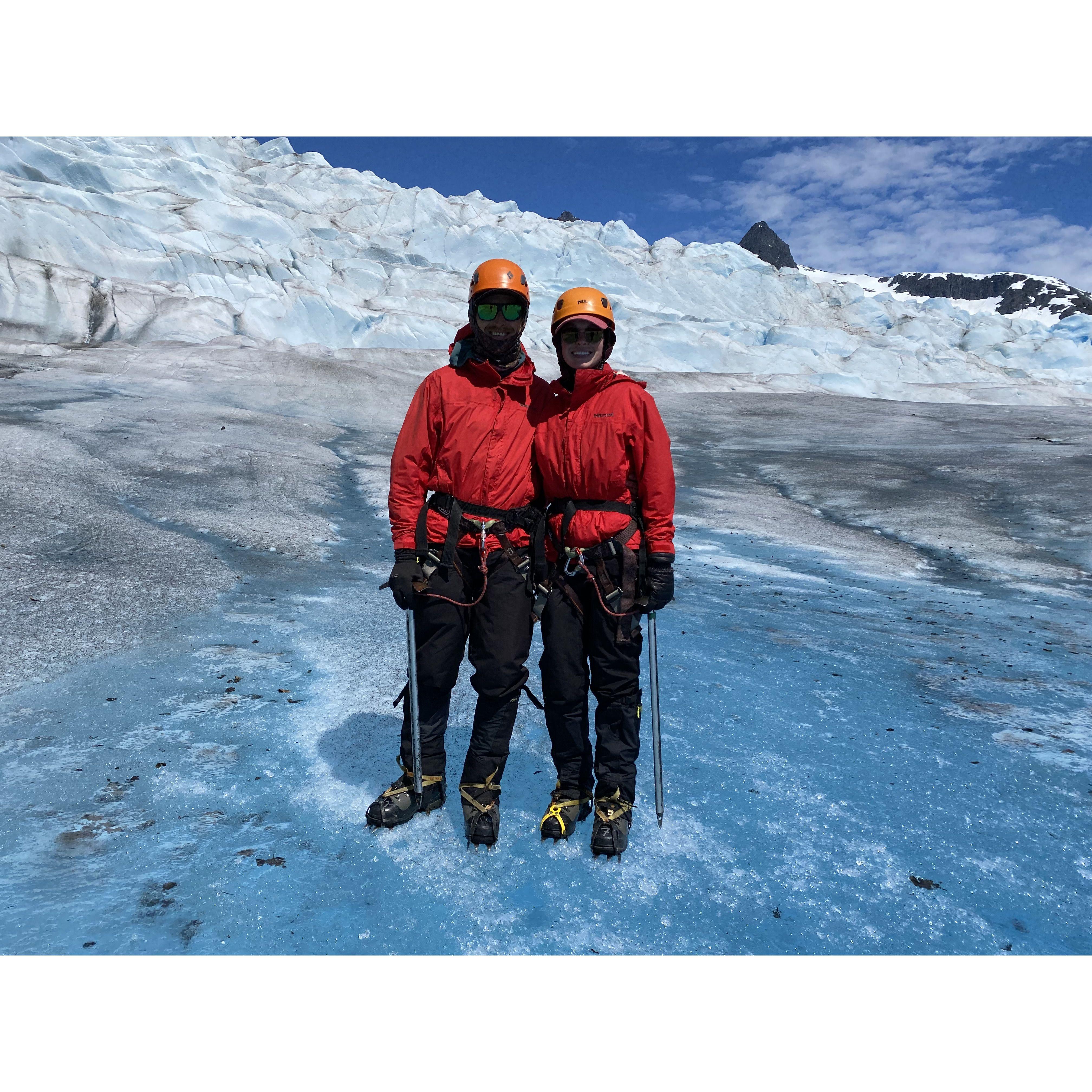 Walking on the Mendenhall Glacier!