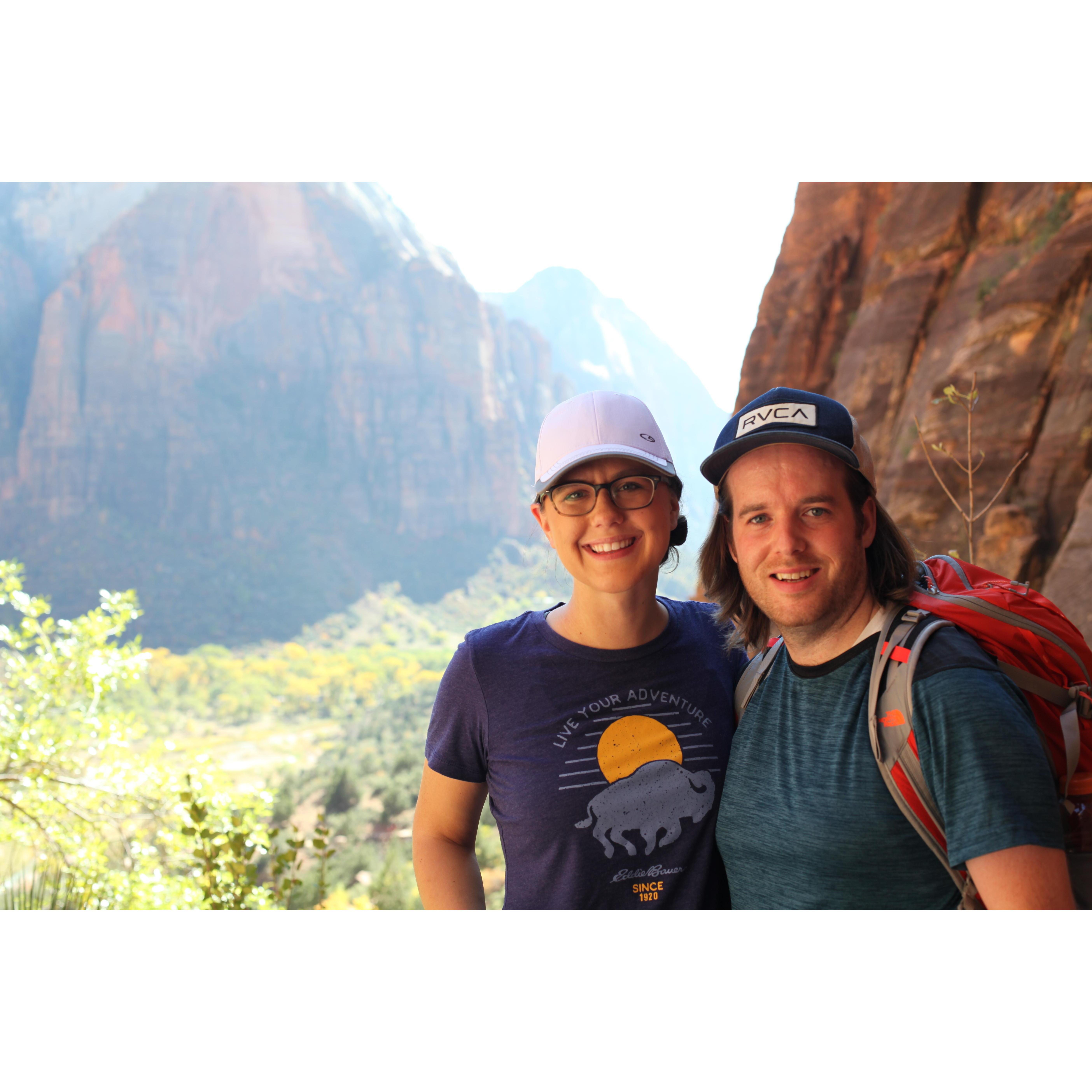 Road trip to Zion in Fall of 2018.