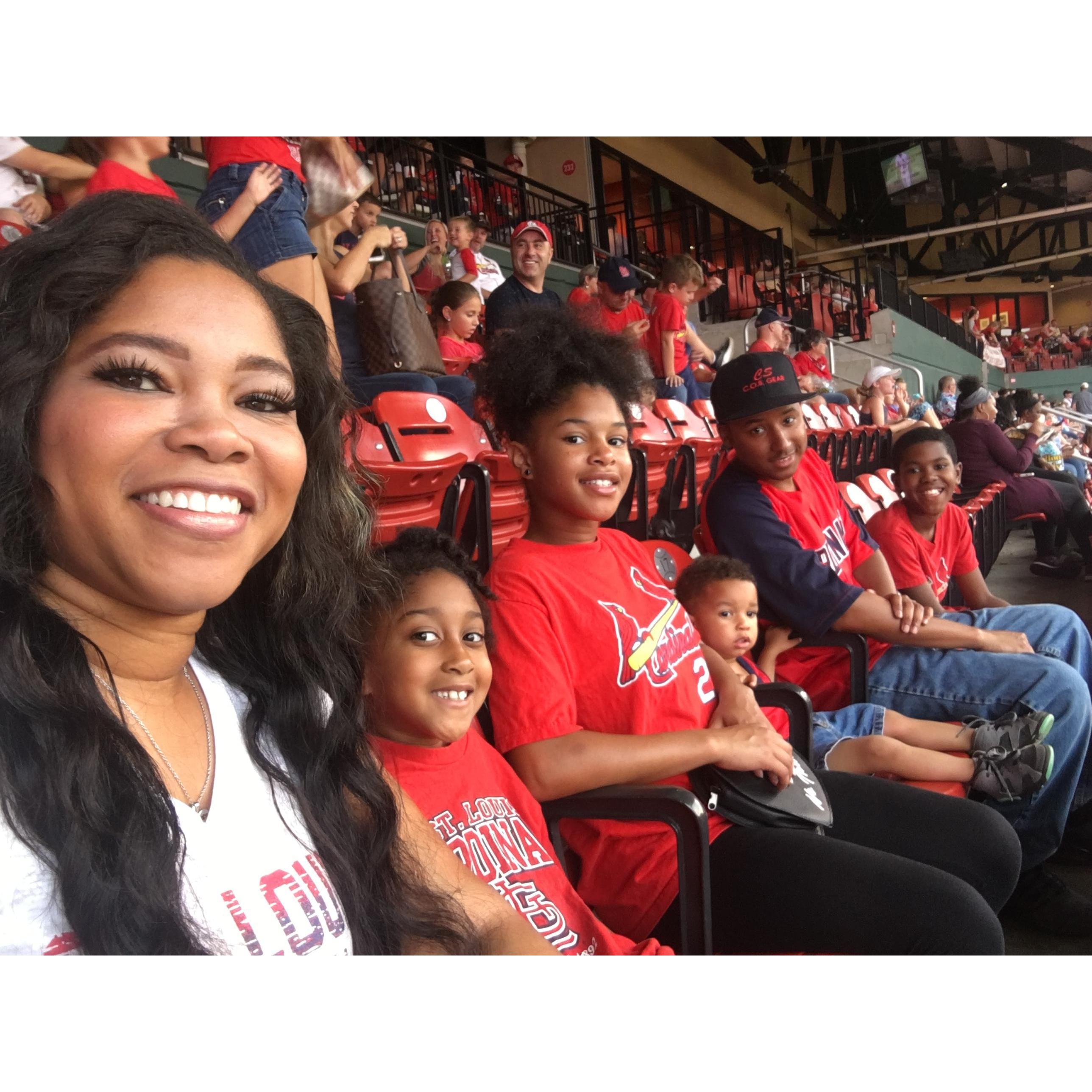 At the Cardinals game