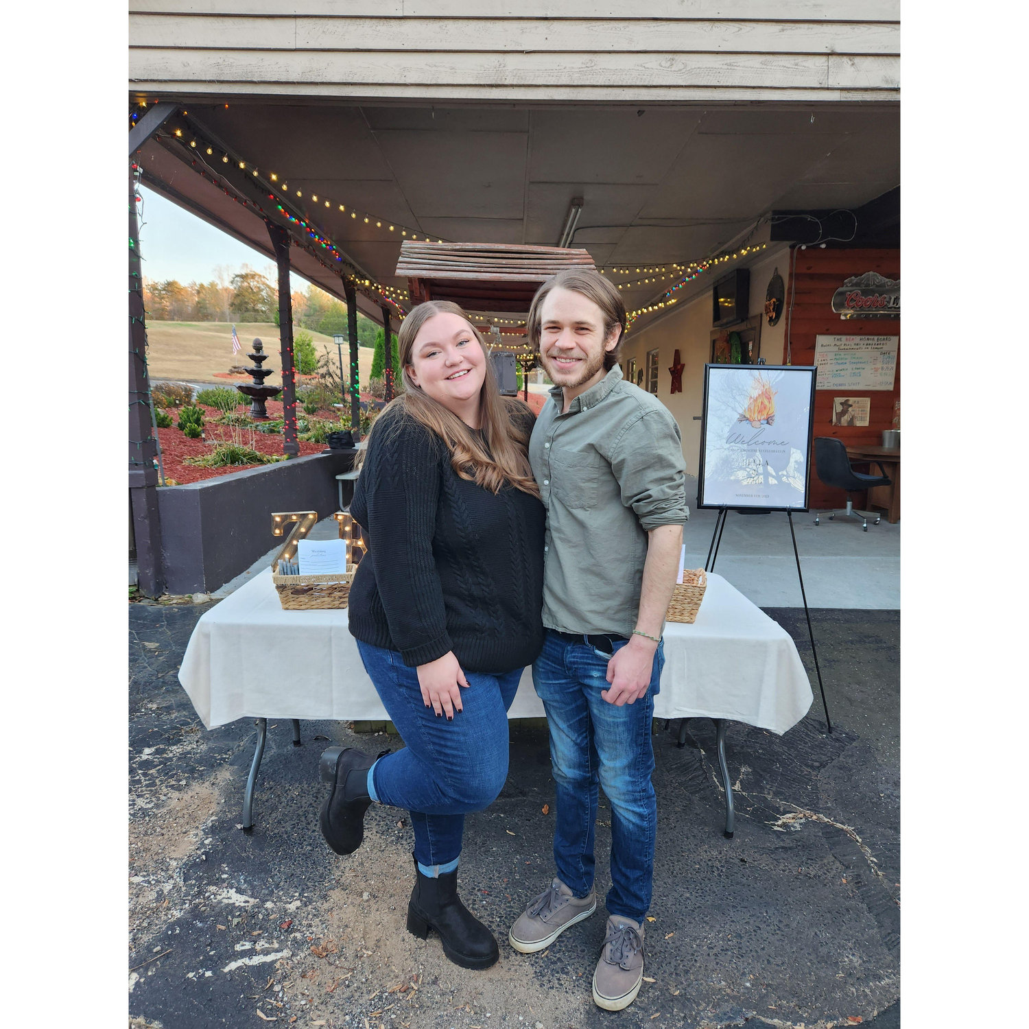 Our engagement party in November 2023