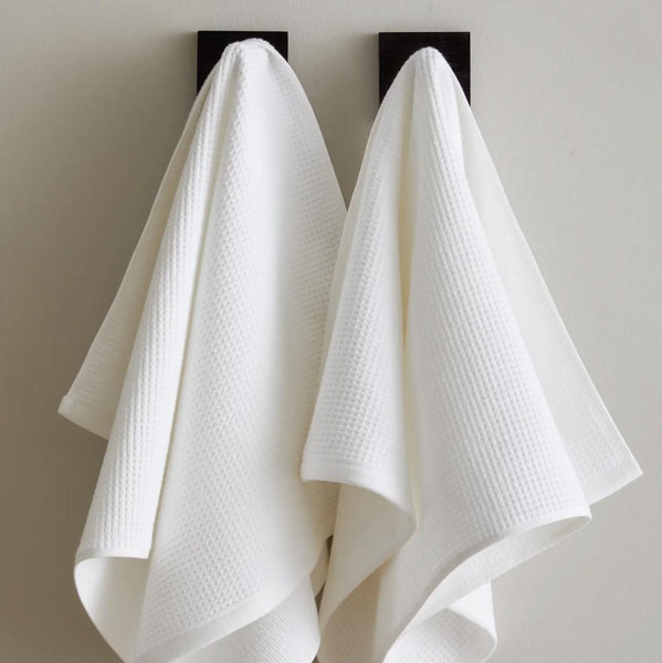 Turkish Waffle Terry Bath Towel Bundle - White