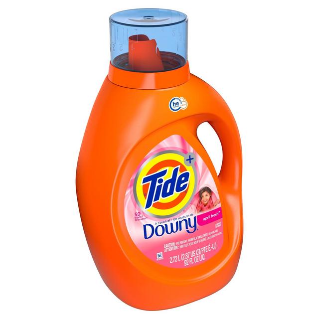 Tide Plus Downy April Fresh High Efficiency Liquid Laundry Detergent - 92 fl oz