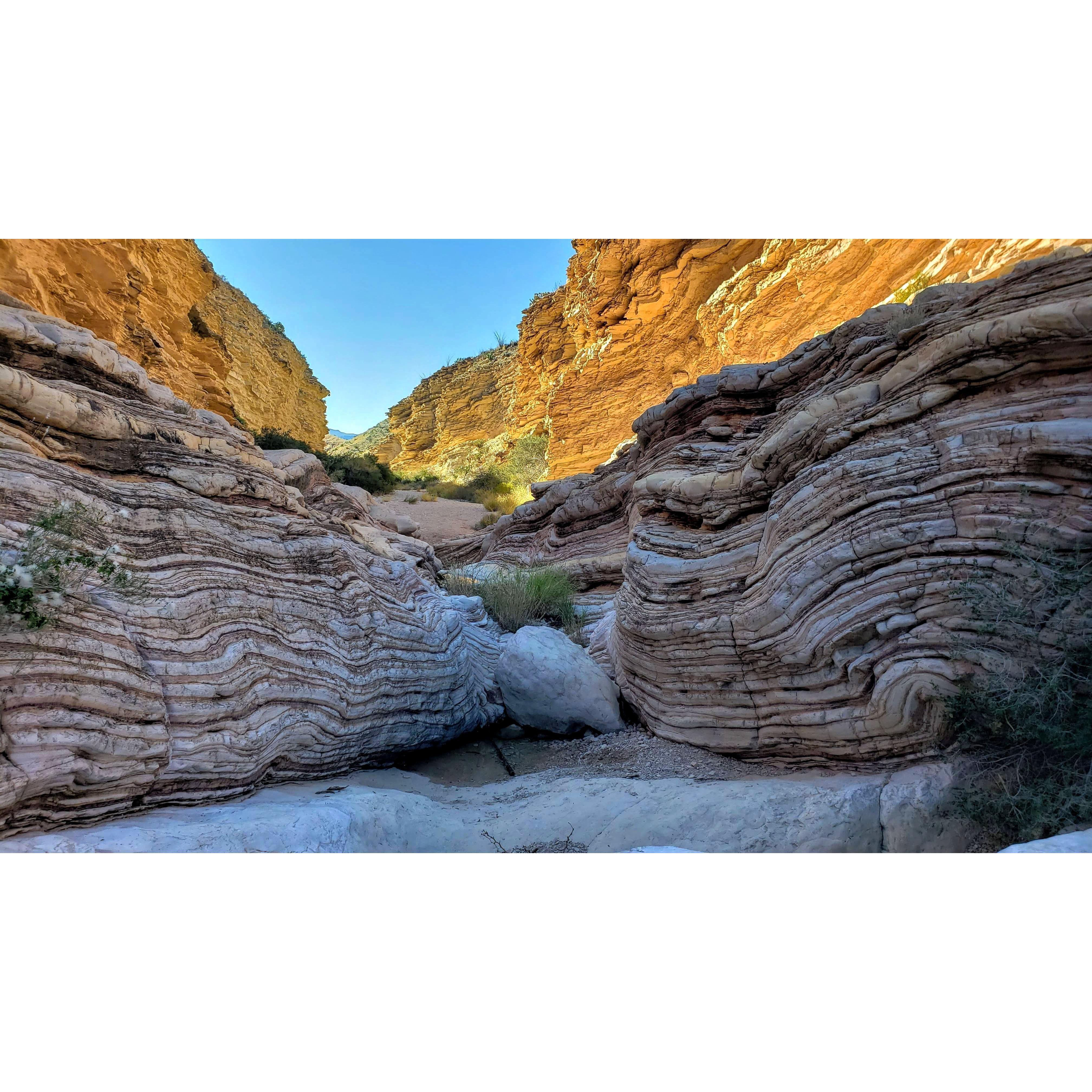 Ernst Tinaja. A beautiful short hike to carved out desert watering holes on the southern end of Old Ore Road (about 5 miles on a primitive dirt road). High clearance vehicle required.
