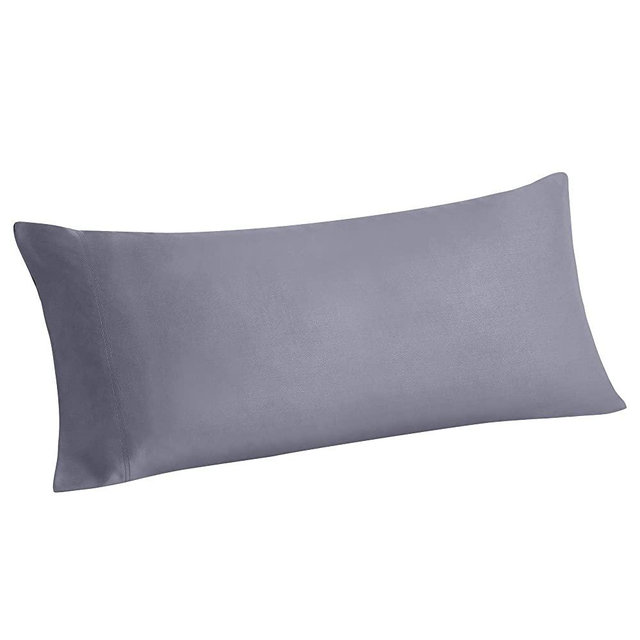 BEDELITE Bamboo Cooling Long Pillow Cases, Grey Body Pillow Pillowcase Breathable and Ultra Soft from 100% Natural Silky Bamboo Viscose, Cool Pillow Cases for Hot Sleepers, Night Sweats(20x54 Inches)