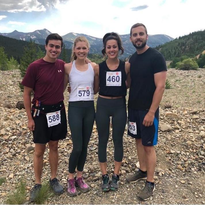 We did a trail run in Colorado with Jme and Mark!