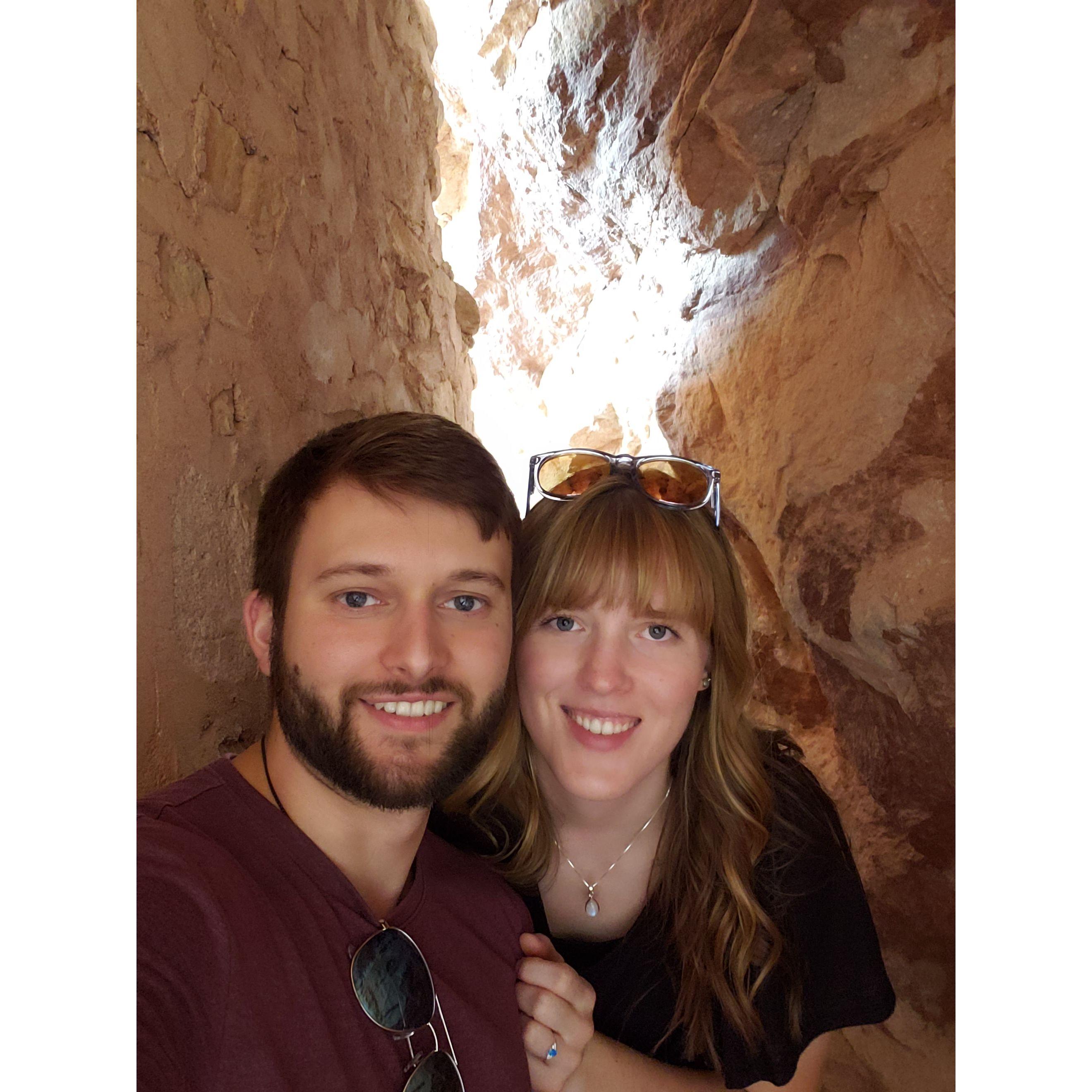 Inside the Manitou Cave Dwellings, Colorado