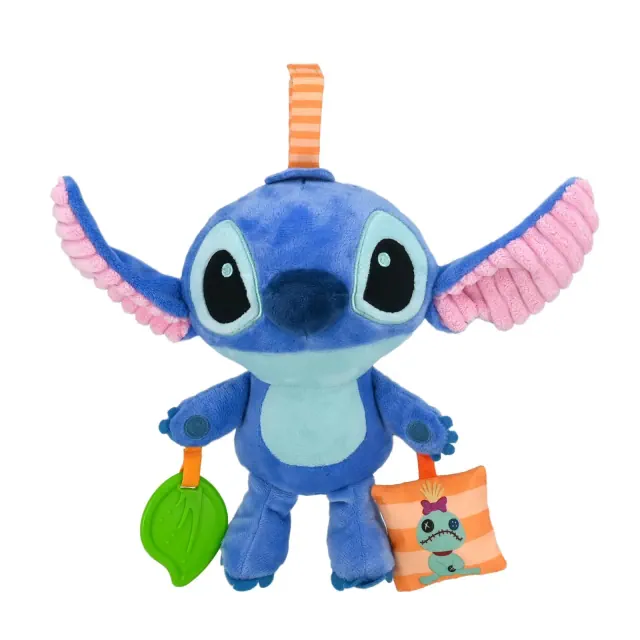 Disney Baby Stitch Activity Plush: Sensory Development, Teether, BPA-Free, Rattles