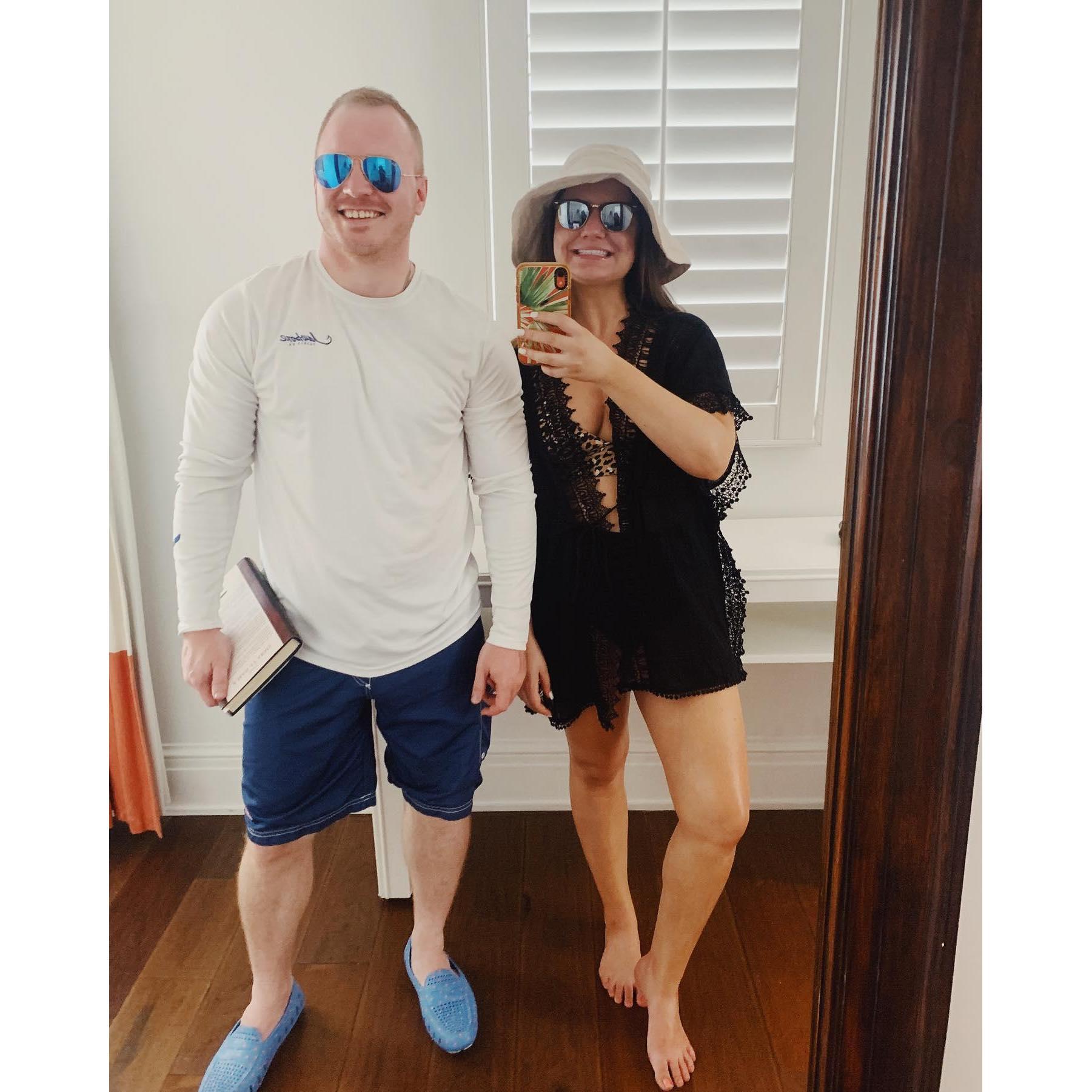 Our first joint birthday celebration in Miami. (Fun fact, our birthday's are one day apart!)