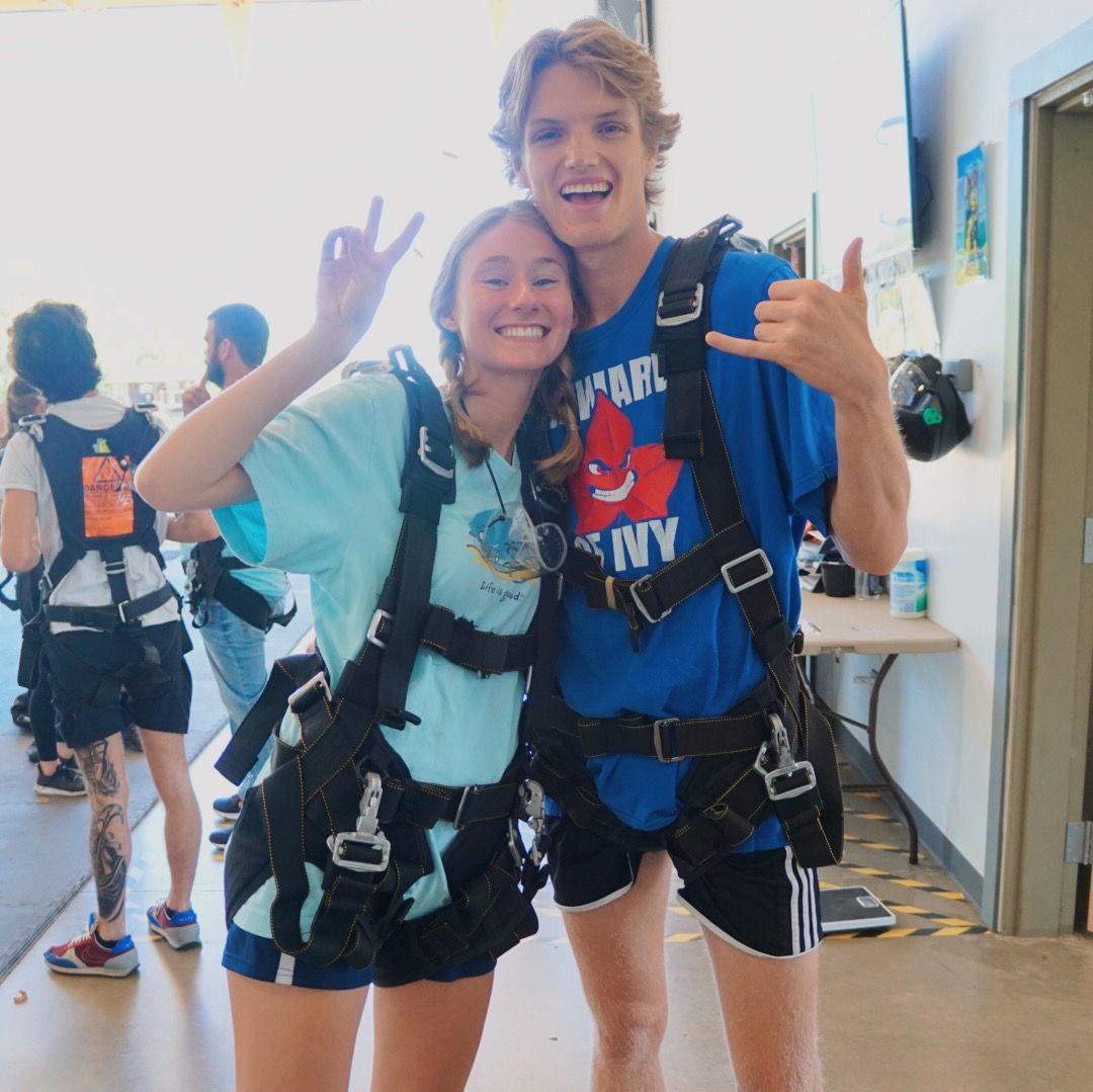 Addy and Grant went skydiving to celebrate Grant graduating!
