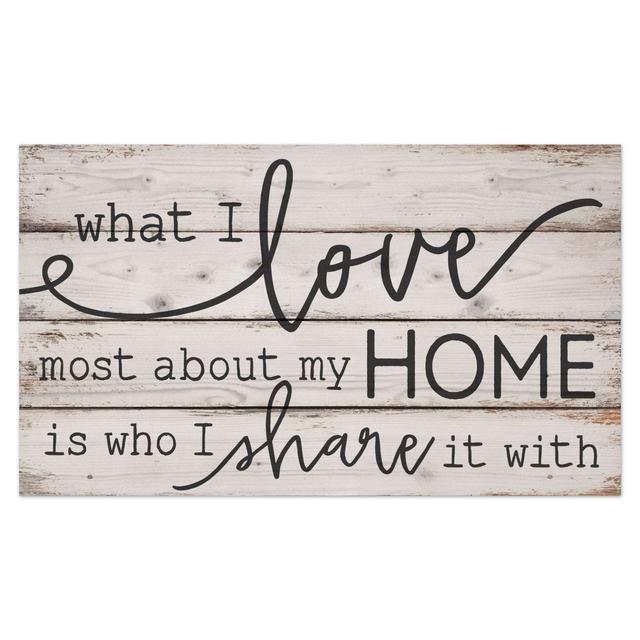 P. Graham Dunn What I Love Wood Wall Art