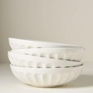 The Latte Stoneware Pasta Bowls, Set of 4: Amelie Edition