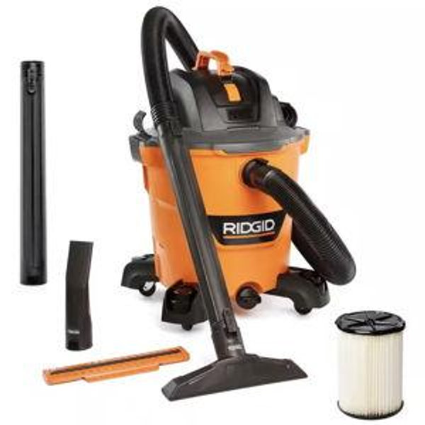 12 Gallon 5.0 Peak HP NXT Shop Vacuum Wet Dry Vac with General Debris Filter, Locking Hose and Accessory Attachments