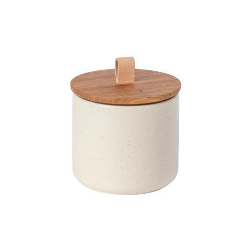 Casafina ~ Pacifica - Vanilla ~ Canister 6' w/ Oak Wood Lid, from Babcock Gifts