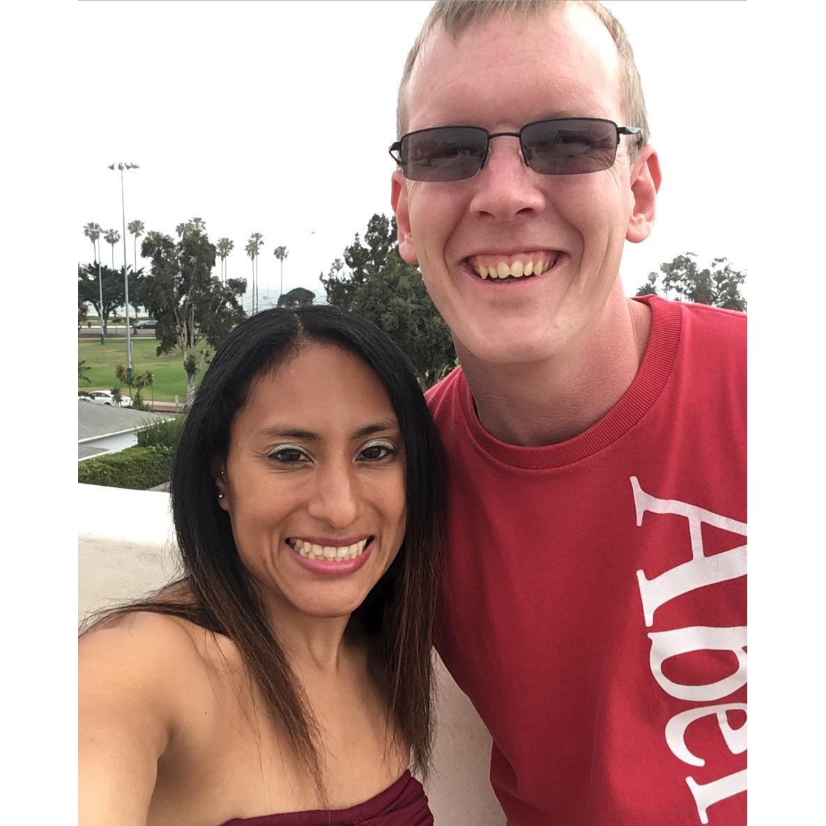 Our First Trip Together To Santa Barbara and Kevin's first time seeing the ocean priceless