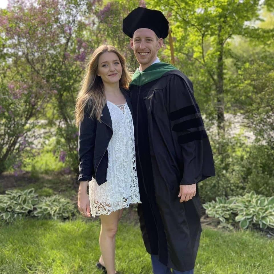 Covid-19 couldn't stop us from celebrating his accomplishments! Dr. Lancaster's driveway graduation from medical school!