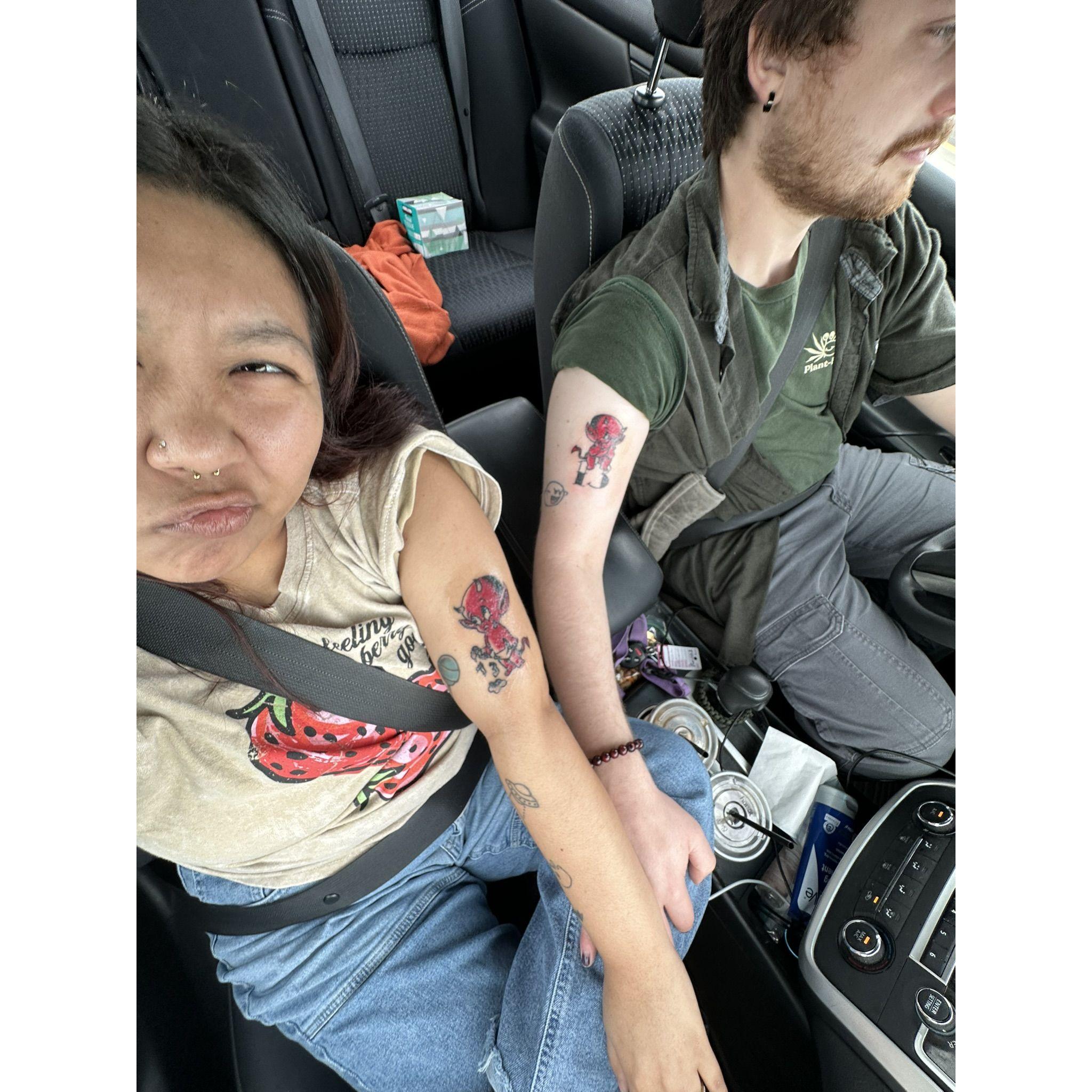 Friday the 13th tattoos.
Richland, WA.