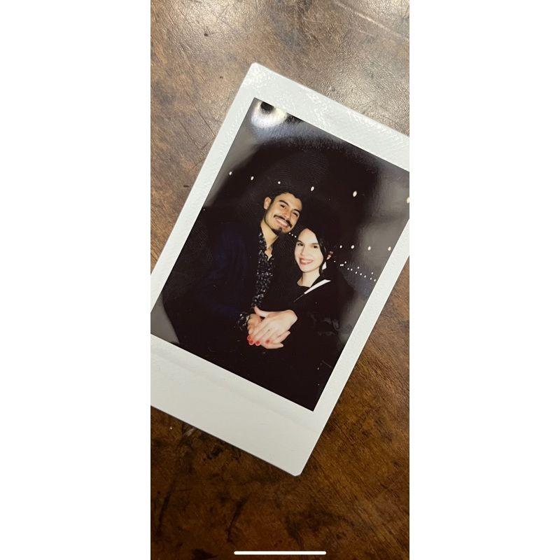 Someone took a polaroid after we got engaged! We will treasure this forever XoXo