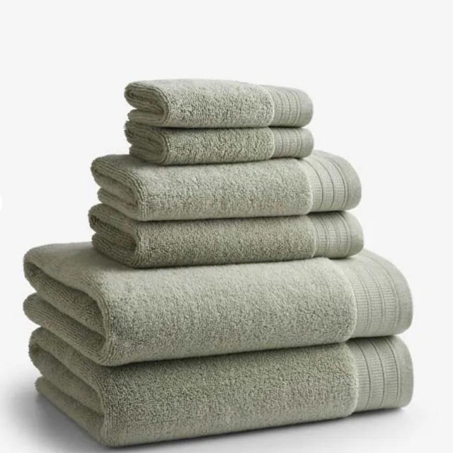 Plush Spa Solid Bath Towel Set, WILLOW