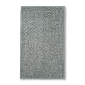34"x20" Lattice Bath Mat Gray - Fieldcrest®