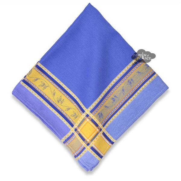 Senanque Blue French Cotton Jacquard Napkin