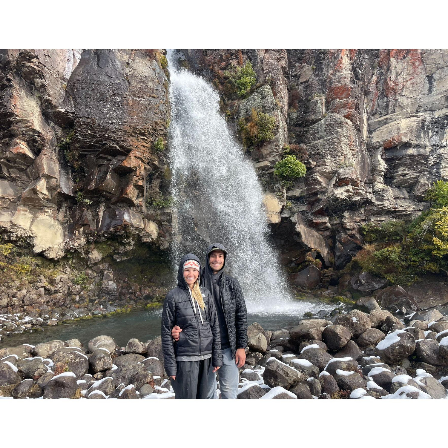 (Cold) waterfall in New Zealand!