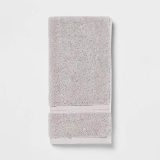 Spa Plush Hand Towel Light Gray - Threshold™