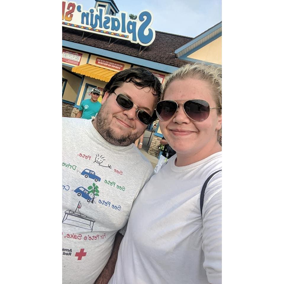 That one time I dragged him to Holiday World with my work to chaperone :)