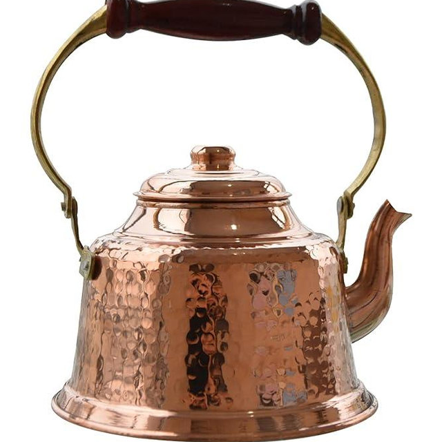 Copper Teapot, Copper Kettle, Copper Tea Kettle, Vintage Kettle, Copper Brass Kettle Handmade Copper Kettle Copper Coffe Kettle (Bright)