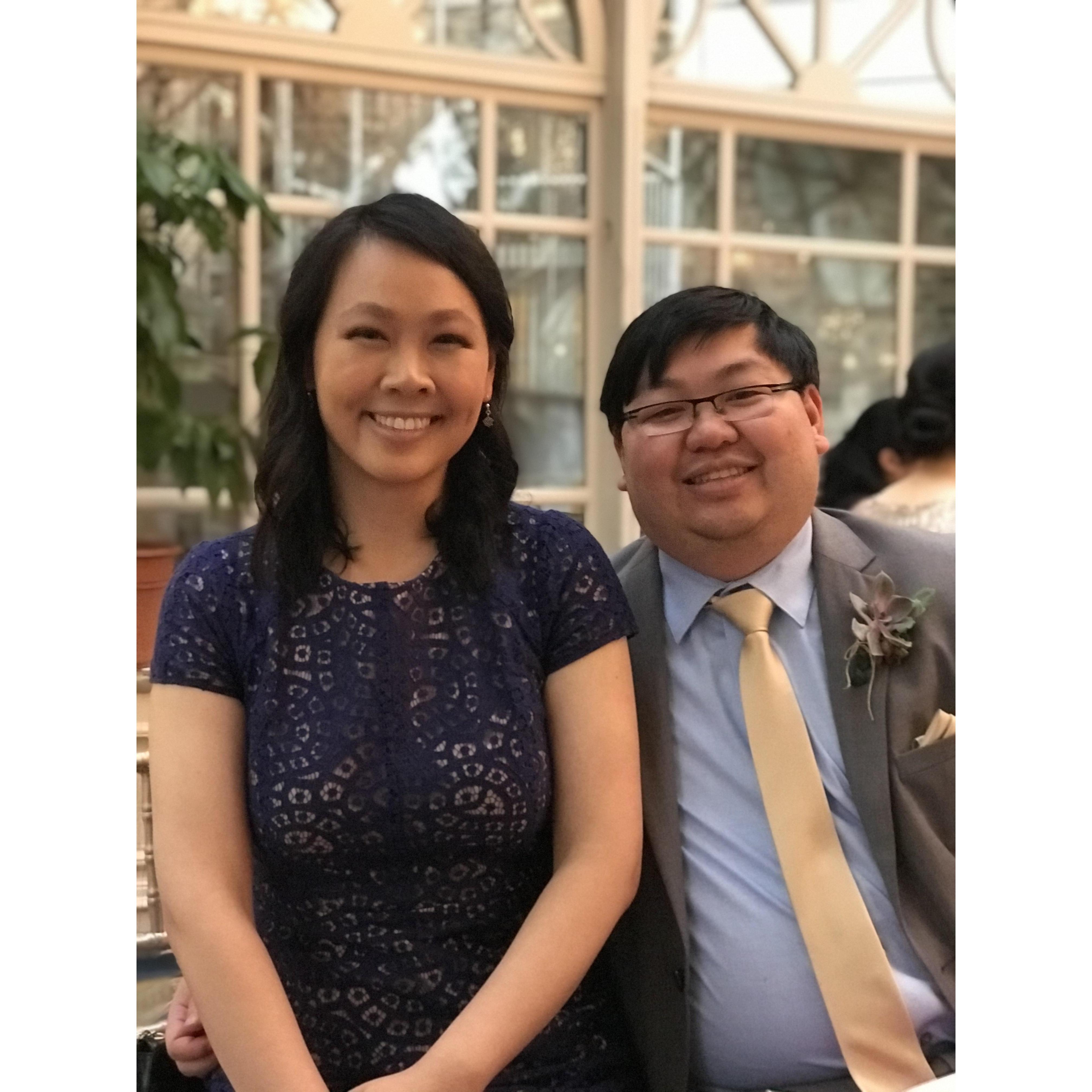 All dressed up for Richard and Angela's wedding May 2021