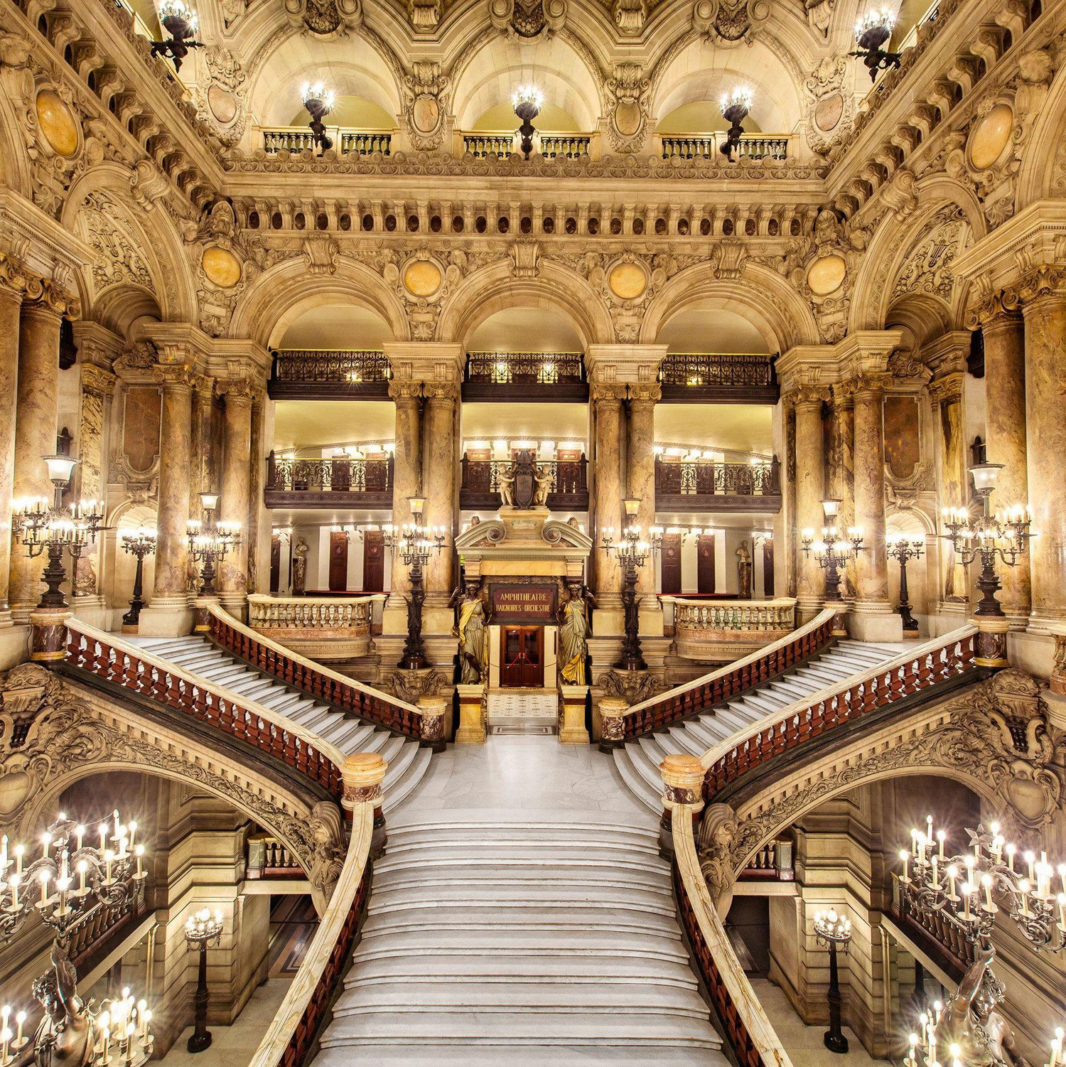 Tour The Palais Garnier, Paris's opulent opera house! It is the famous setting for Gaston Leroux's novel The Phantom of the Opera. Explore its stunning architecture and history!