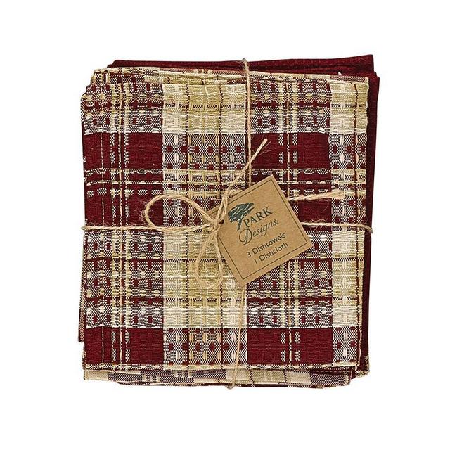 Park Designs Sugar Cookie 3 Dishtowel/1 Dishcloth Set