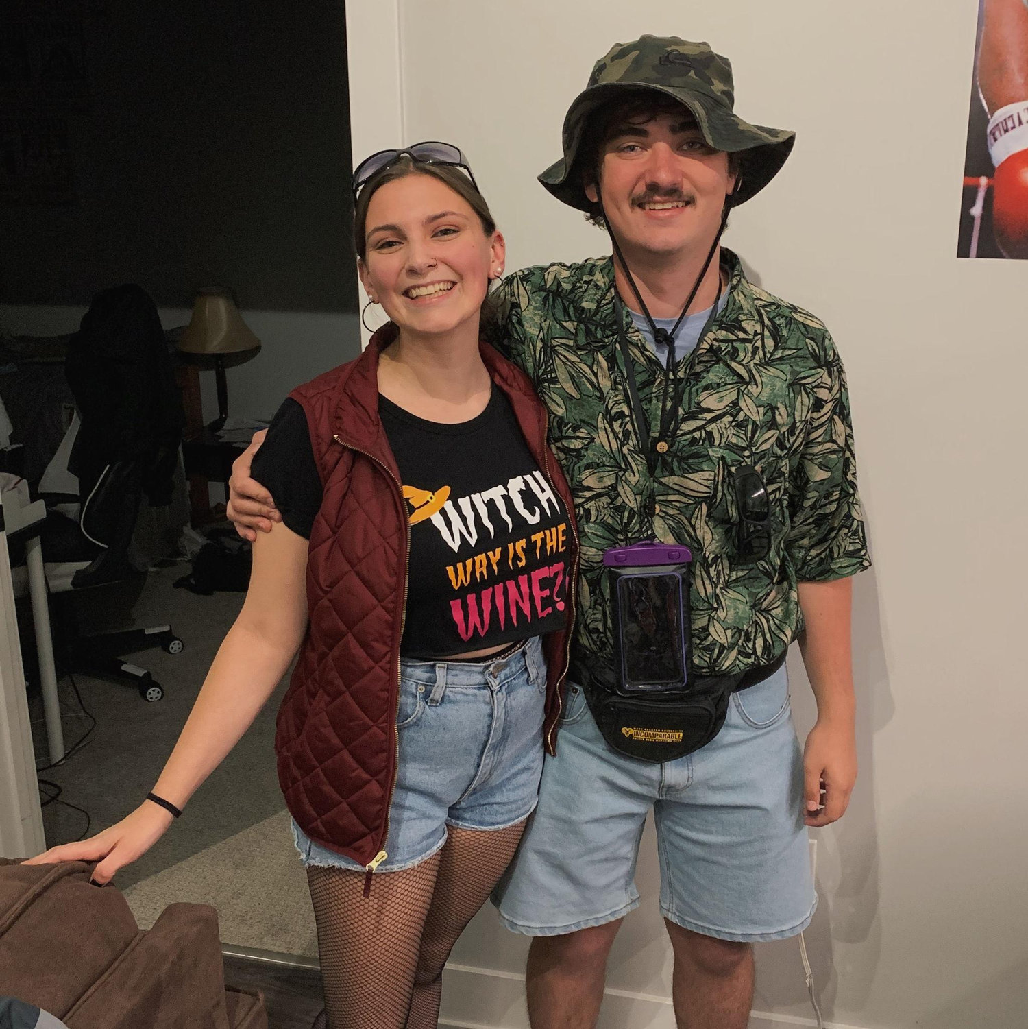 Our first Halloween together, a month after we reconnected at WCU and started dating!