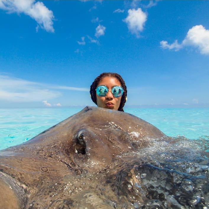 Jasmine and a stingray!