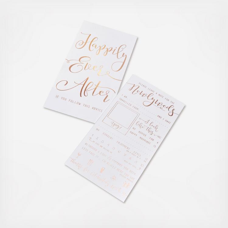 Ginger Ray Advice For The Bride & Groom Cards x10 Brand New