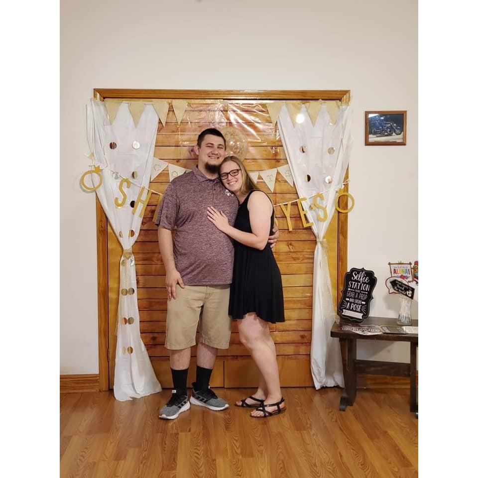 Our first picture as an engaged couple!