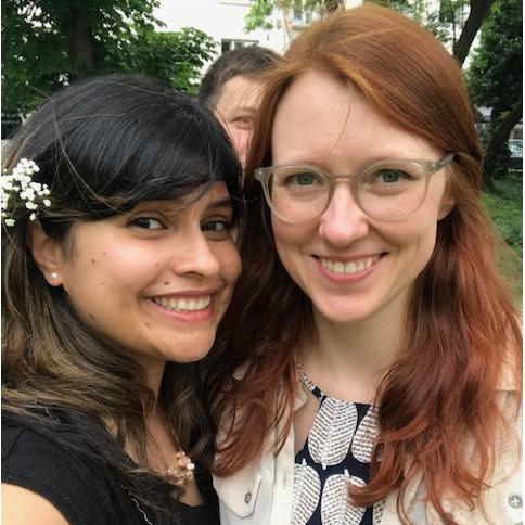 This saucy redhead is mine. No matter what the eyeball in the background says