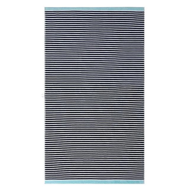 Navy/Seabreeze Mini Stripe Organic Beach Towel