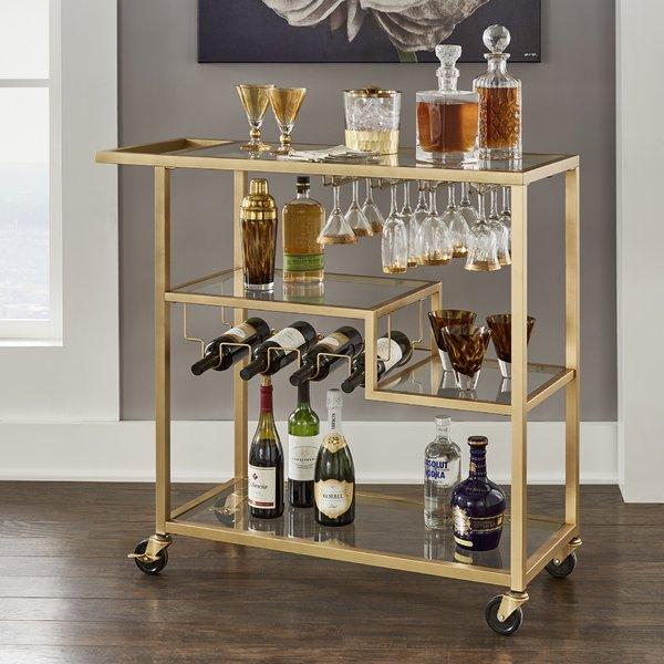 Pollack Bar Cart by House of Hampton