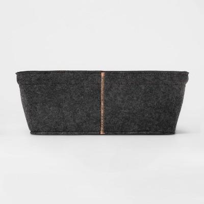 Small Square Basket With Stitching &#38; Cutout Handlesize - Project 62&#8482;