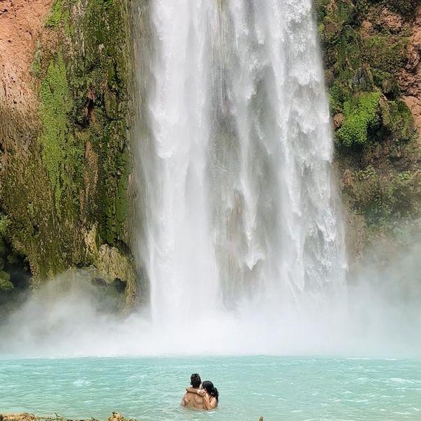 Magical turquoise waterfalls