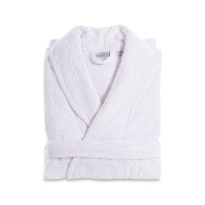 Linum Home Textiles Large/X-Large Turkish Cotton Terry Unisex Bathrobe in Navy