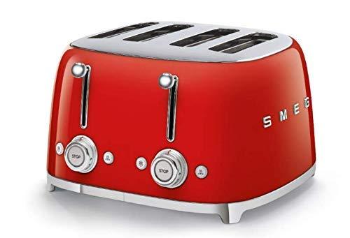 Smeg 4 Slot Toaster Red TSF03 RDUS