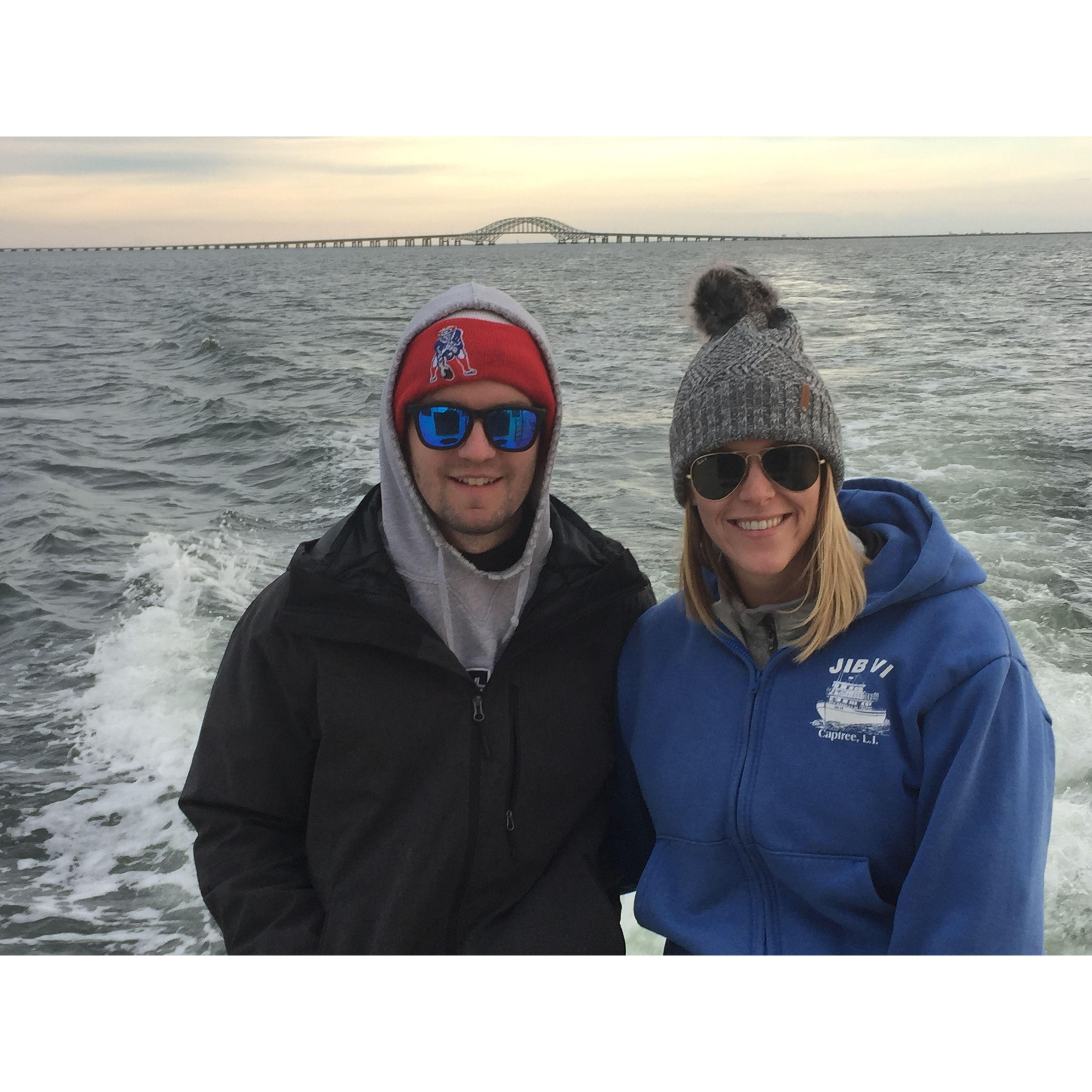 NOV. 2016 - fall boat cruise on the Meredith Grace with mom and dad. 