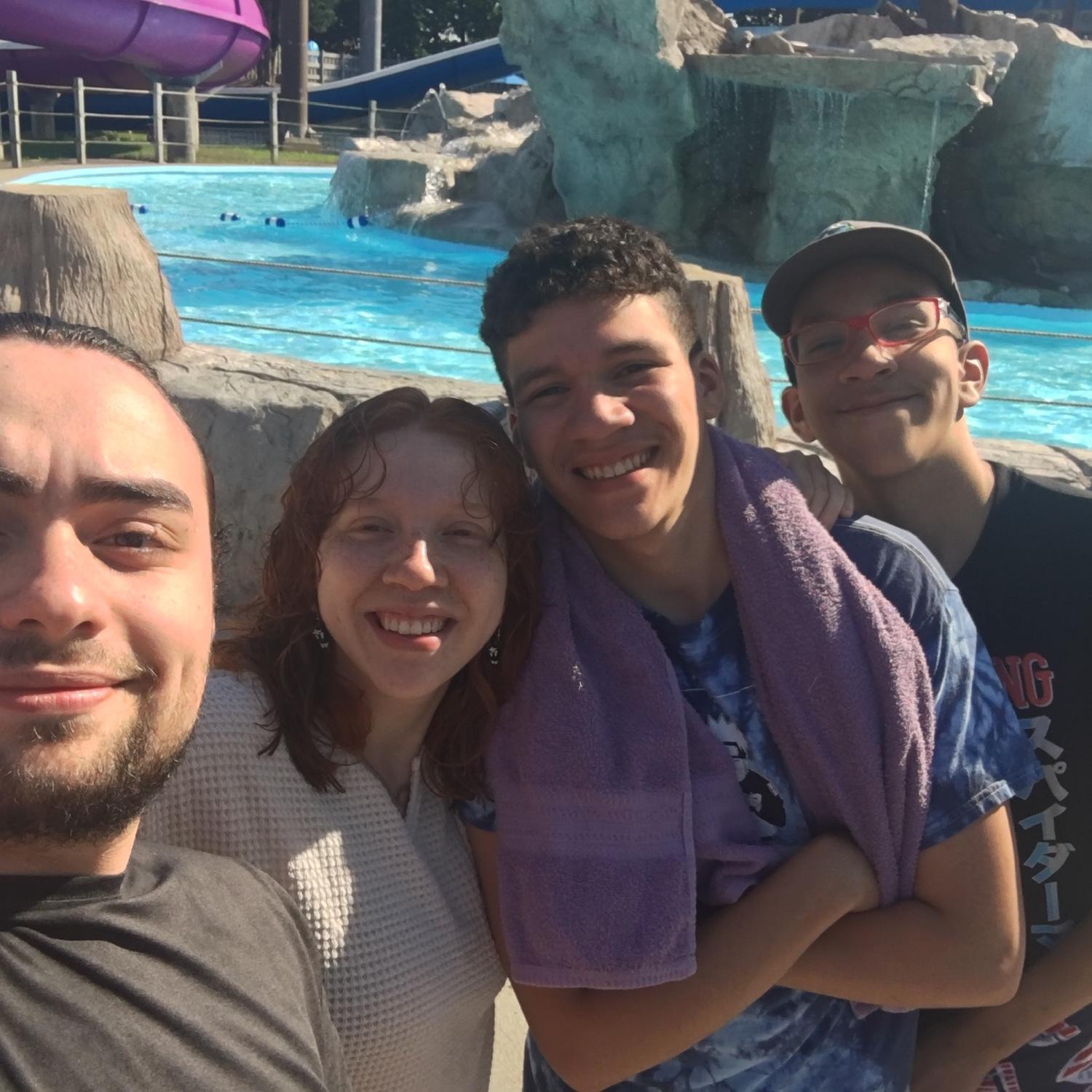 Water country with April’s brothers