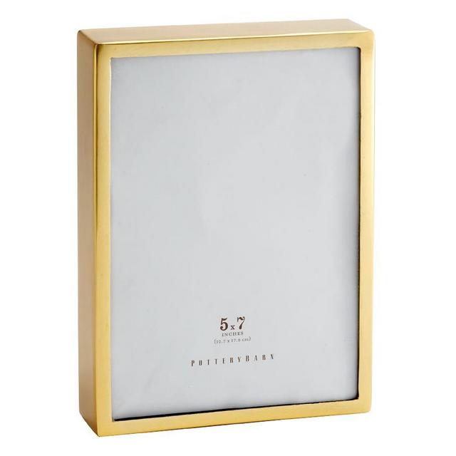 Hagen Picture Frame, Brass, 5" x 7"